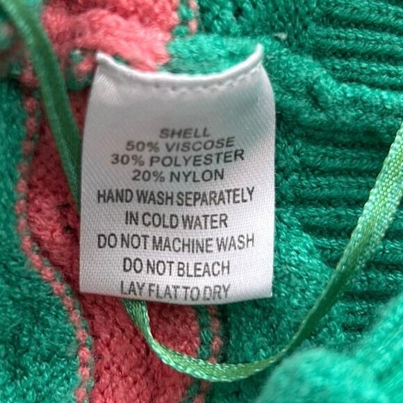 Cotton Candy Women Sleeveless Knit Halter Tank Top Green Boho Beach Size Medium - Picture 7 of 7